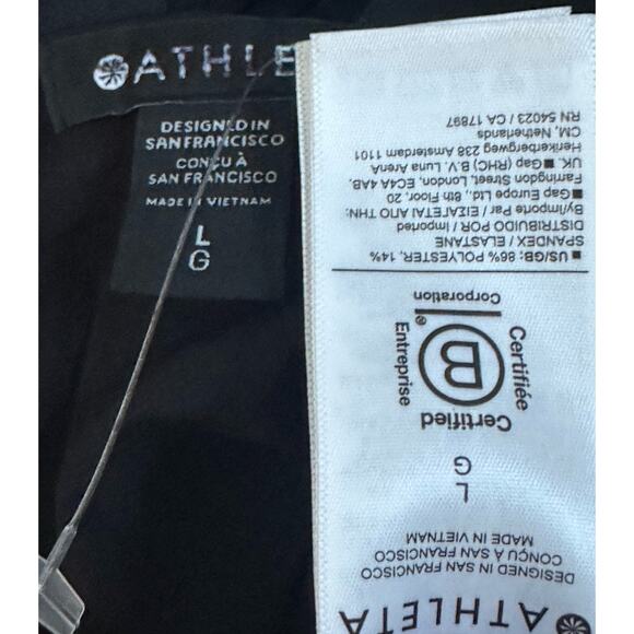 Athleta|Savannah Strap Tank Dress with Tie Waist |Black|NWOT|SZ L - Picture 7 of 7